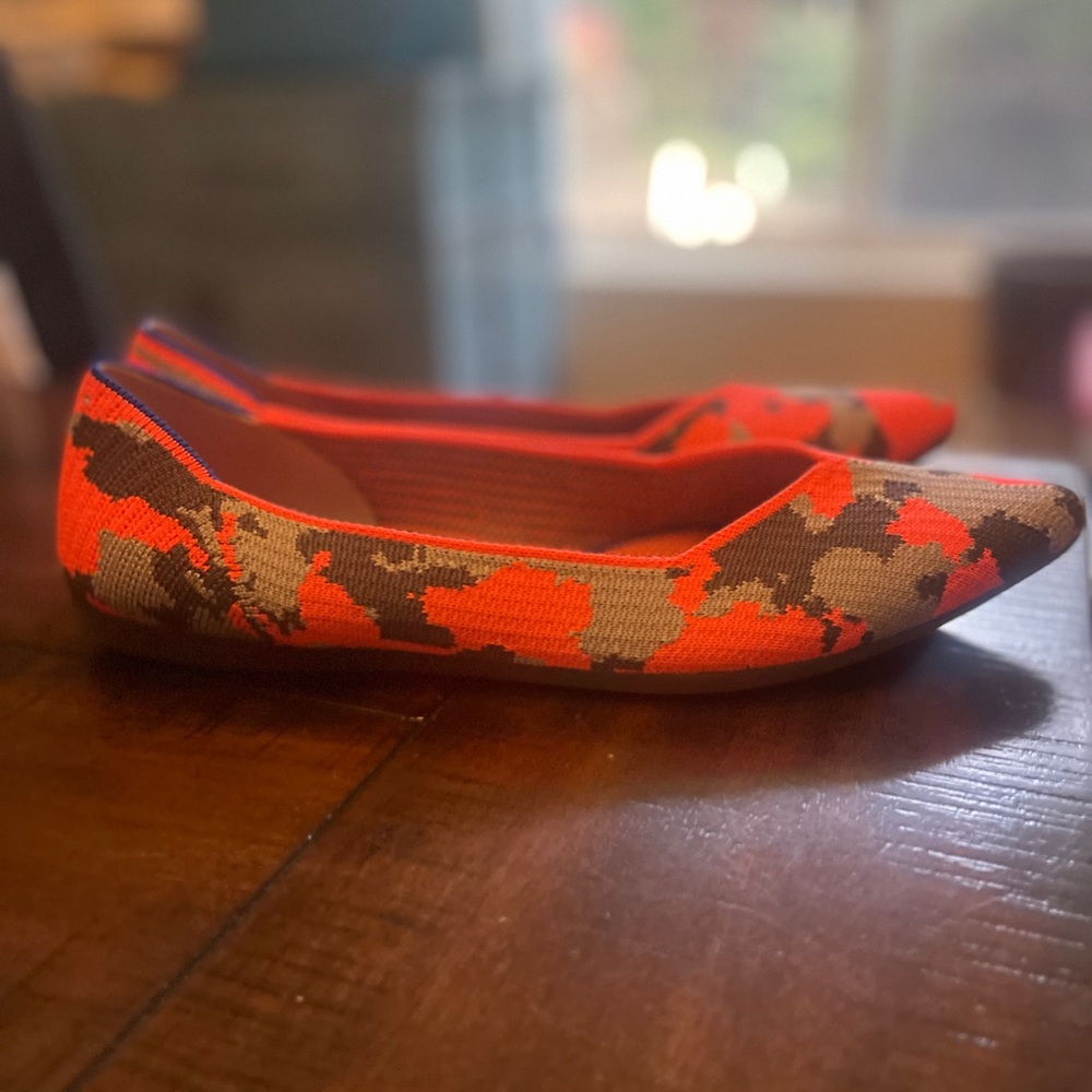 ROTHY’S 🦄 Retired Unicorn Neon Camo Point, size 9.5, EUC - Picture 5 of 6